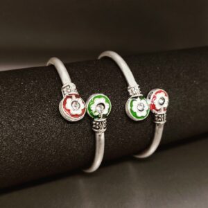 Silver Fancy adjustable kids Kada (Kadli)
