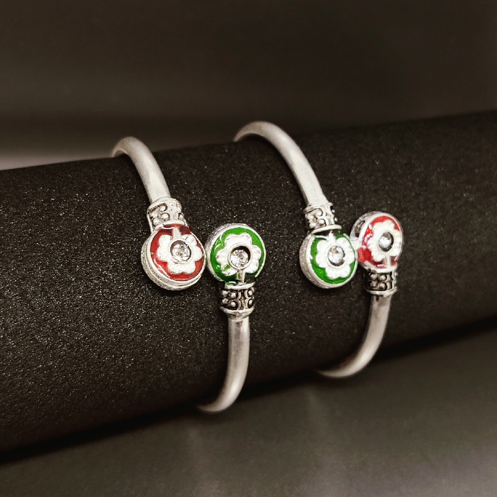 Silver Fancy adjustable kids Kada (Kadli)