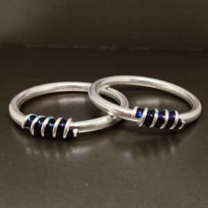 Silver fancy Kids Kada ( Kadli)