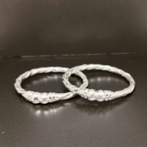 Silver kids plain kada(kadli)