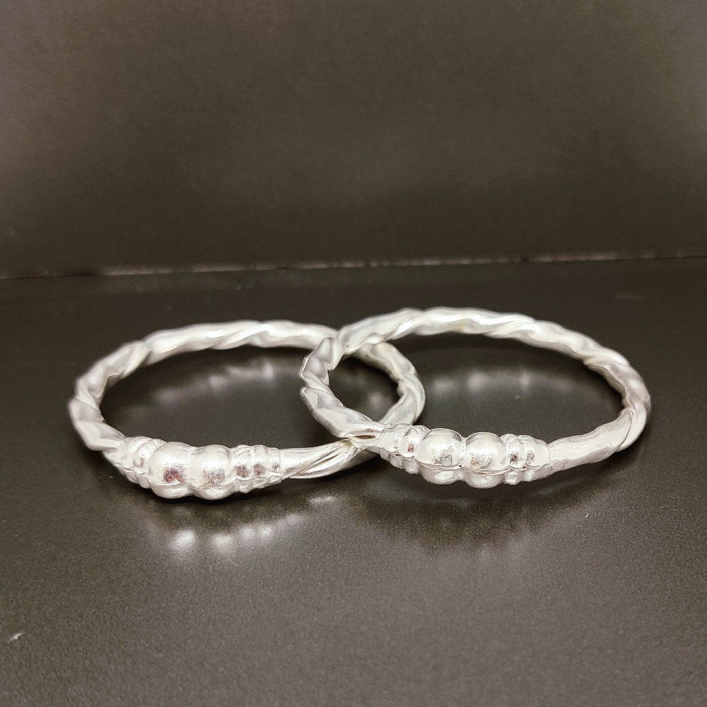 Silver kids plain kada(kadli) - Image 2