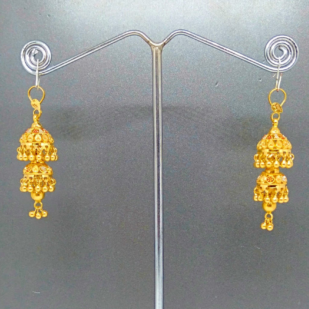 22 KT 916 Hallmark 2 Layer women jumkas