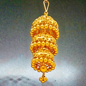 22 KT 916 Hallmark 3 layer women  Jhumka