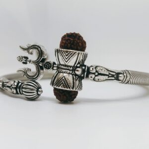 925 Sterling Silver Men fancy  om  bracelet (kada)
