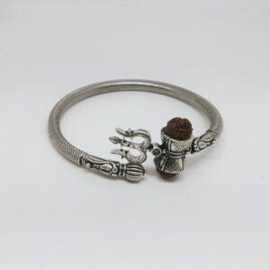 925 Sterling Silver Men fancy  om  bracelet (kada)