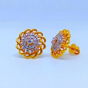 22 KT 916 Hallmark fancy round Diamond Ladies Top