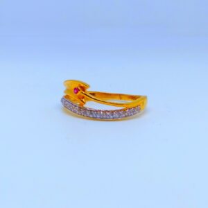 22 KT 916 Hallmark modern Ladies diamond ring