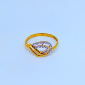22 KT 916 Hallmark fancy laides diamond ring