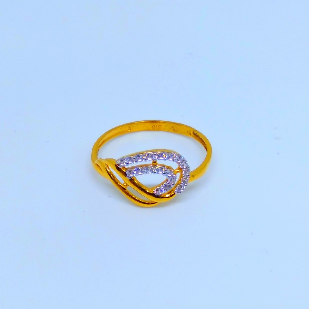 22 KT 916 Hallmark fancy laides diamond ring - Image 3
