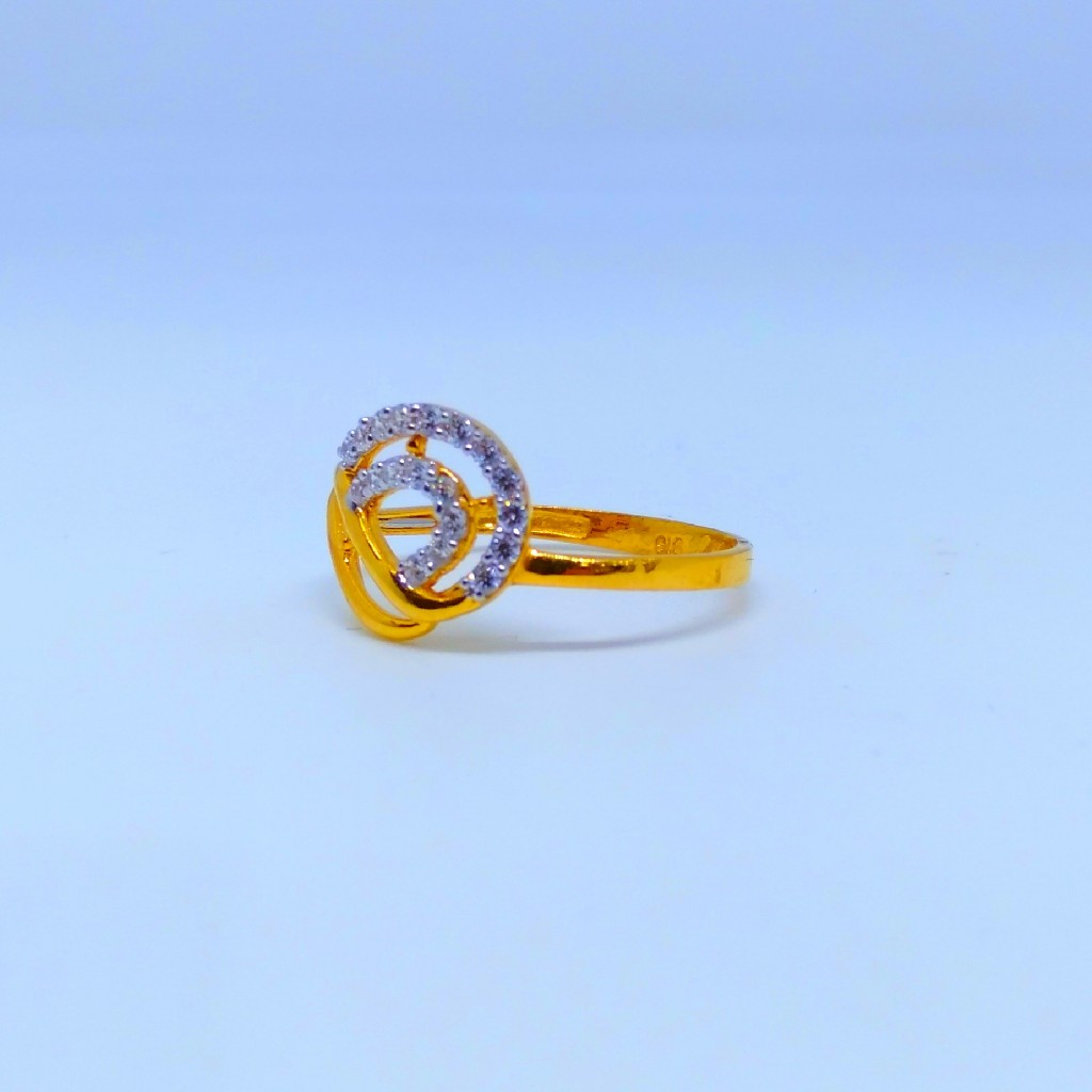 22 KT 916 Hallmark fancy laides diamond ring - Image 2
