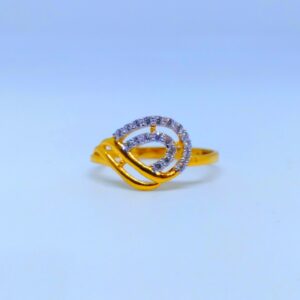 22 KT 916 Hallmark fancy laides diamond ring