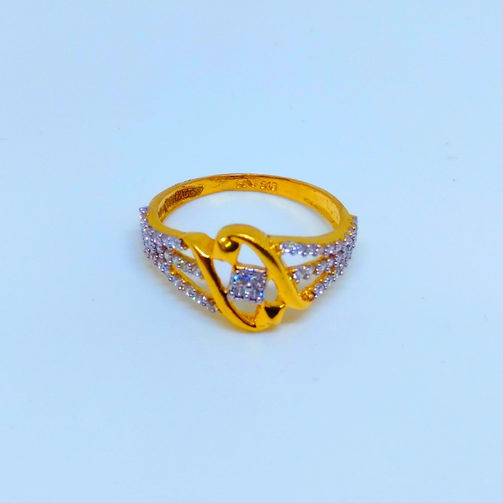 22 KT 916 Hallmark fancy wedding ladies diamond Ring - Image 3