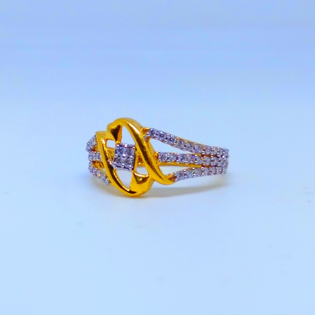 22 KT 916 Hallmark fancy wedding ladies diamond Ring - Image 2