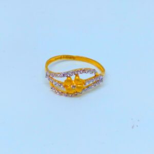 22 KT 916 Hallmark fancy  flower shape diamond Ladies Ring