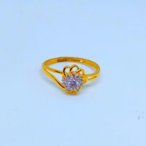 22 KT 916 Hallmark fancy flower diamond Ladies Ring