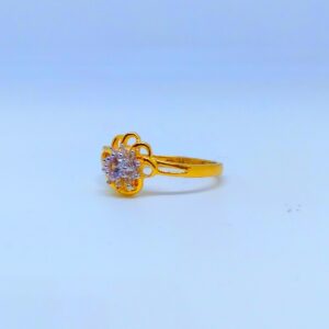 22 KT 916 Hallmark fancy flower diamond Ladies Ring