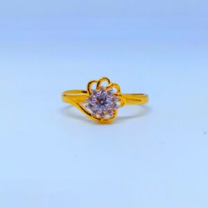 22 KT 916 Hallmark fancy flower diamond Ladies Ring