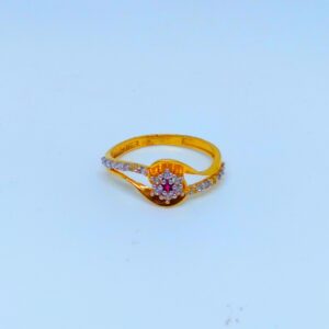 22 KT 916 Hallmark flower diamond Ladies Ring