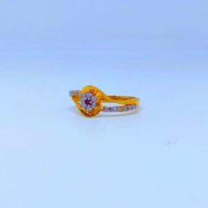 22 KT 916 Hallmark flower diamond Ladies Ring