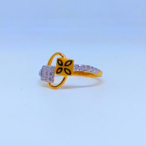 22 KT 916 Hallmark oval shape diamond Ladies Ring