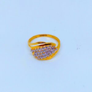 22 KT 916 Hallmark fancy traditional ladies diamond ring