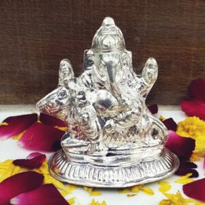 Silver Ganesh ji murti( Hollow)