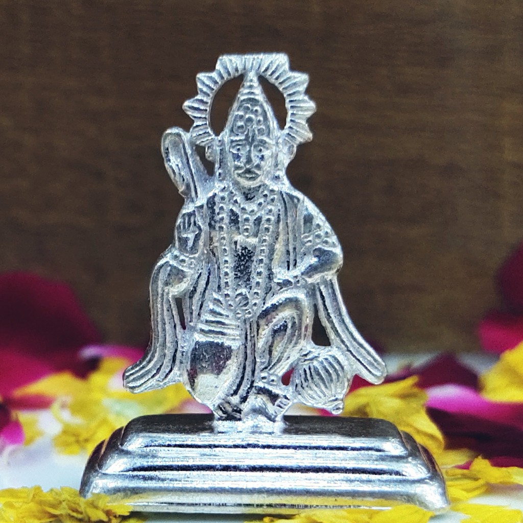 Silver shree Hanuman ji murti