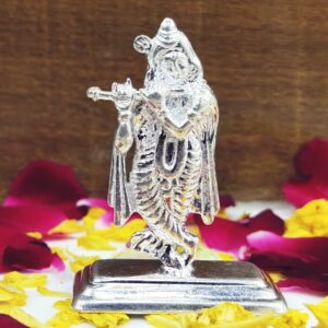 Silver Shree Krishna God Murti