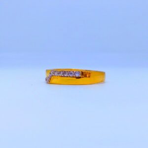 22 KT 916 Hallmark Fancy diamond gents ring