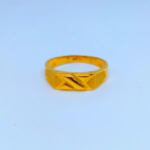 22 KT 916 Hallmark Plane Casting Gents Ring