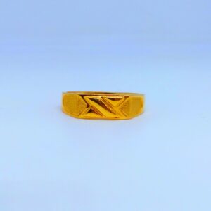 22 KT 916 Hallmark Plane Casting Gents Ring
