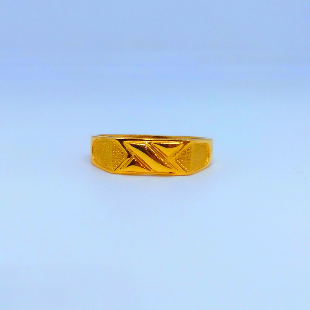 22 KT 916 Hallmark Plane Casting Gents Ring