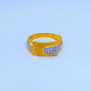 22 KT 916 Hallmark classic mate diamond gents ring