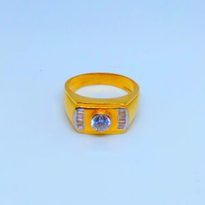 22 KT 916 Hallmark modern gents diamond ring