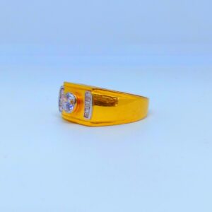 22 KT 916 Hallmark modern gents diamond ring