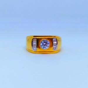 22 KT 916 Hallmark modern gents diamond ring