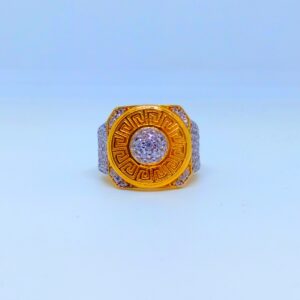 22 KT 916 Hallmark round shape gents diamond ring