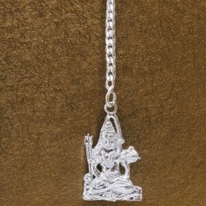 Silver God key chain ( Shiv Ji )