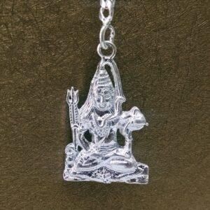 Silver God key chain ( Shiv Ji )