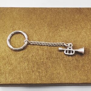 Silver Horn key chain