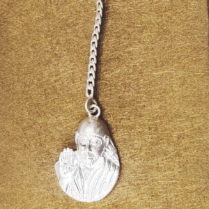 Silver God keychain (Sai baba)