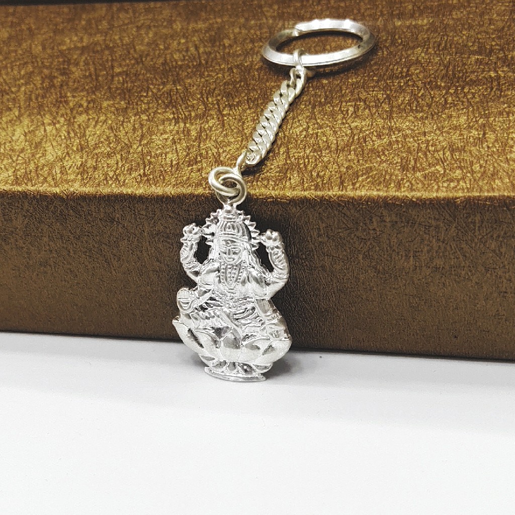 Silver Key chain Maa Laxmi Ji