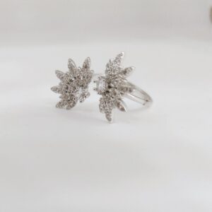 Sterling Silver 925 fancy adjustable Ladies Ring