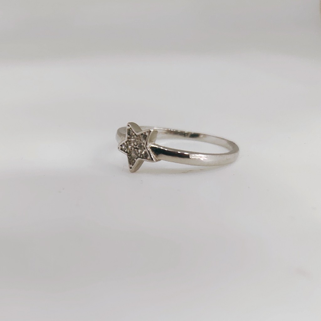 Sterling Silver 925 Star Ladies Ring
