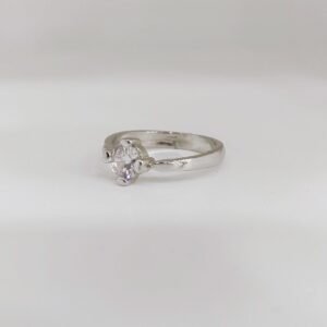 Sterling Silver 925 single diamond Ladies Ring