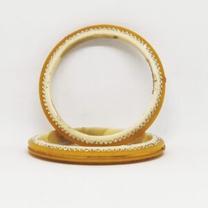 22 kt 916 yellow-off white ras-chudi women