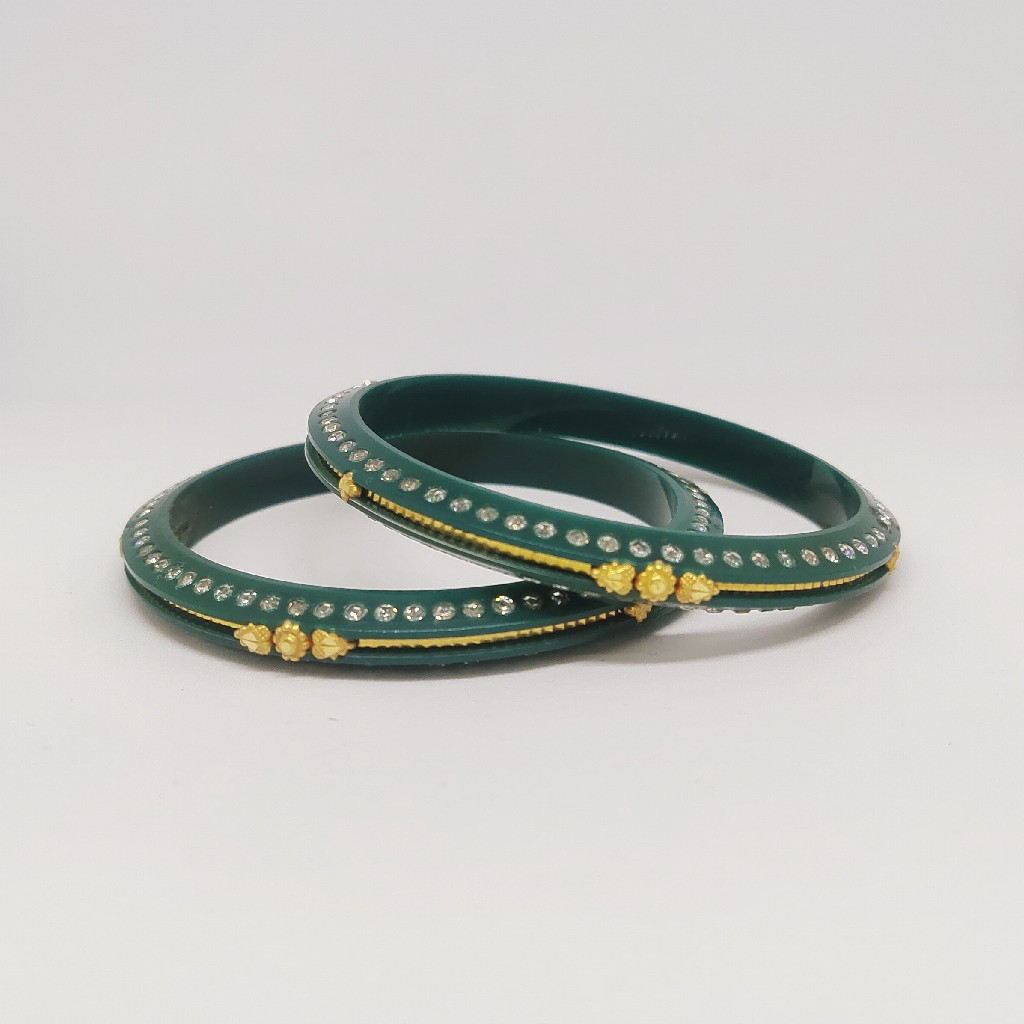 22 kt 916 green women ras-chudi