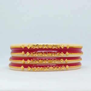 22 kt 916 red-off white women bangles