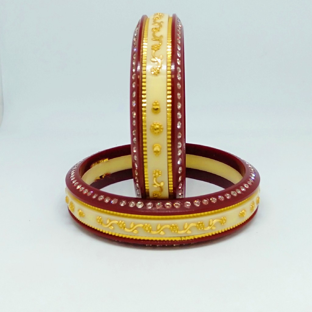 22 kt 916 red-off white women ras-chud - Image 2