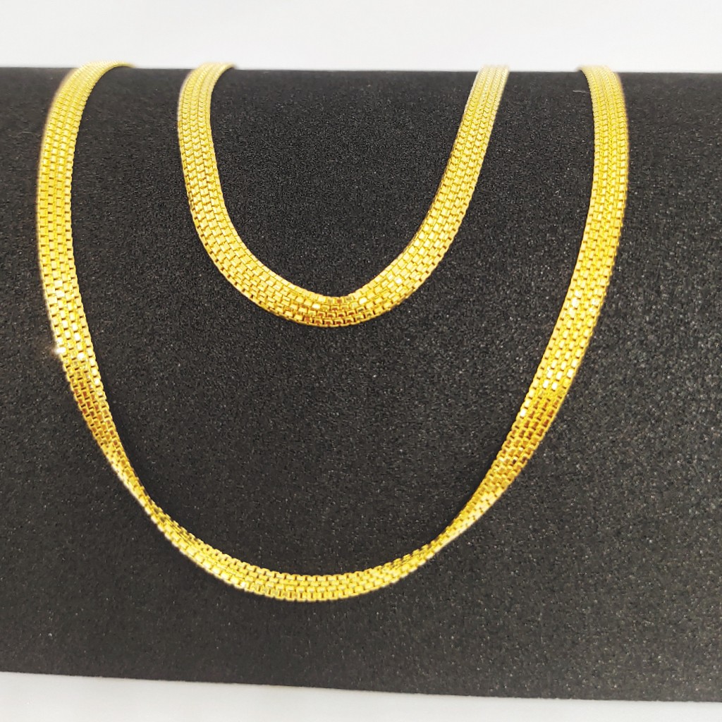 22 KT 916 Hallmark Unisex Plain Chain - Image 3